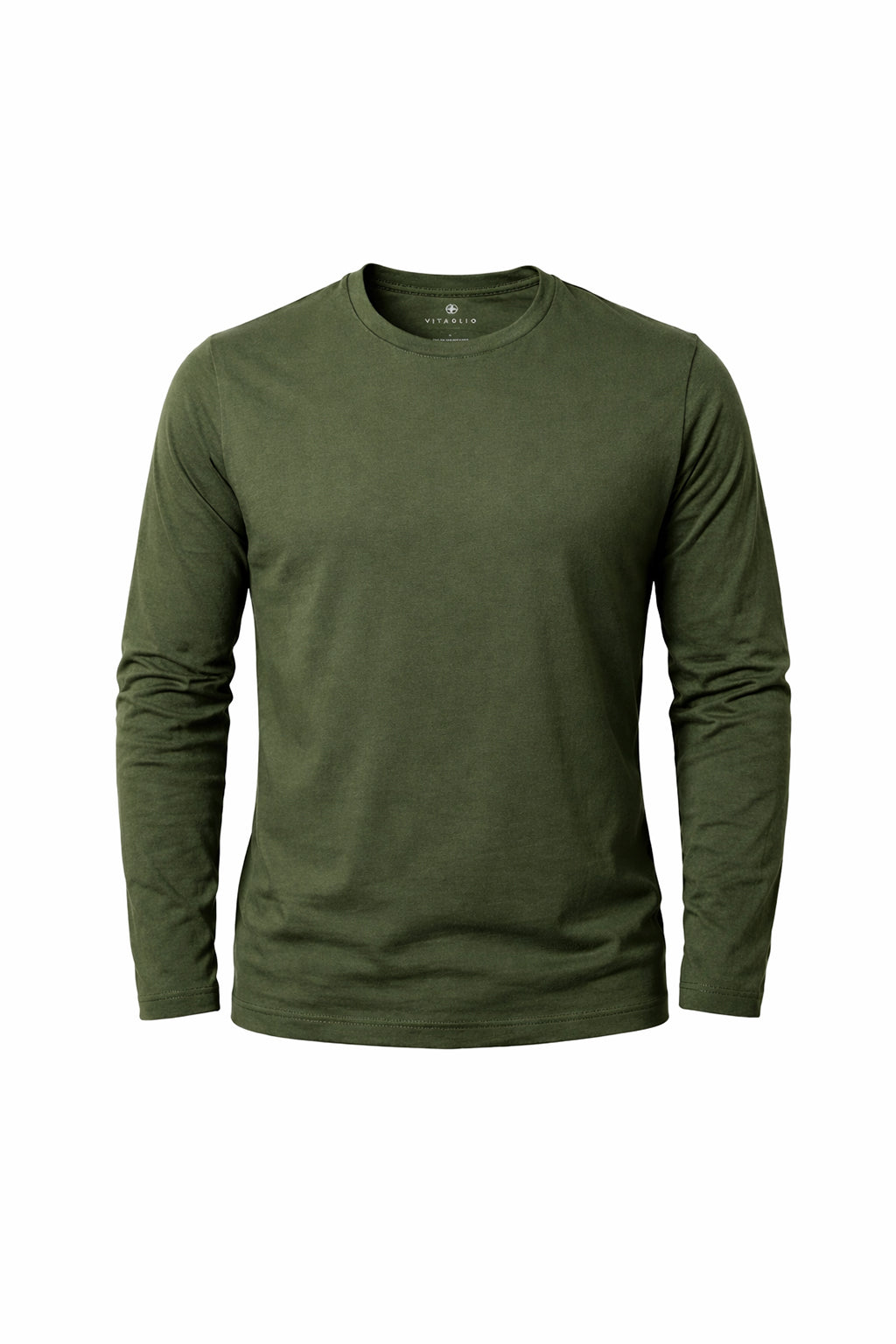 Tee Algodón Pima Verde Olivo