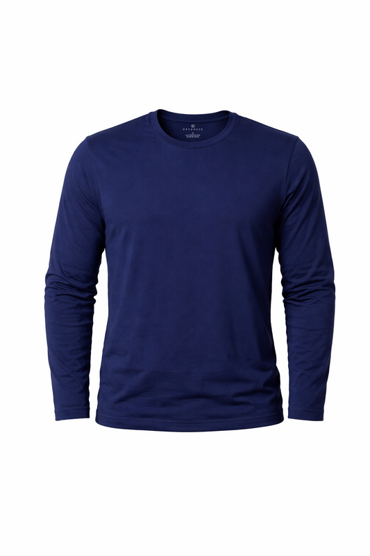 Tee Algodón Pima Azul Marino